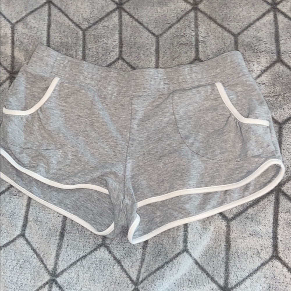 gray cotton shorts